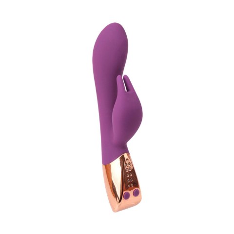 Wibrator Króliczek Zakrzywiony Silikonowy Wodoodporny Fioletowy - G Knight Purple