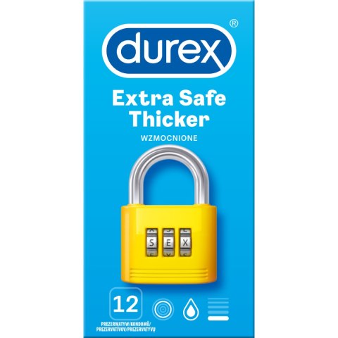 Prezerwatywy Lateksowe Grubsze Extra Safe 12 Szt. Durex Durex