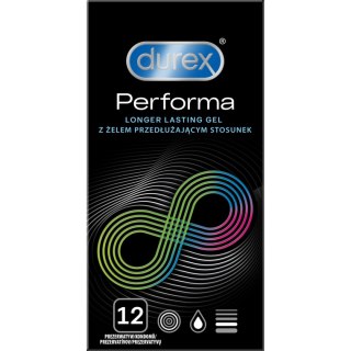 Prezerwatywy Lateksowe Przedłużające Stosunek Performa 12 Szt Durex Durex