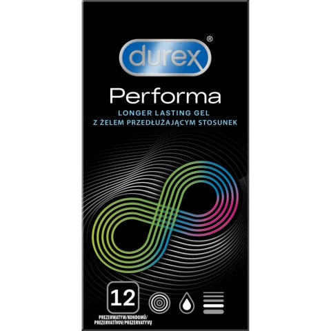 Prezerwatywy Lateksowe Przedłużające Stosunek Performa 12 Szt Durex Durex