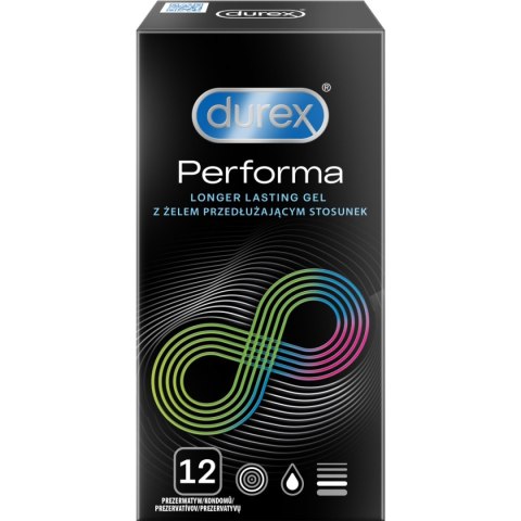 Prezerwatywy Lateksowe Przedłużające Stosunek Performa 12 Szt Durex Durex