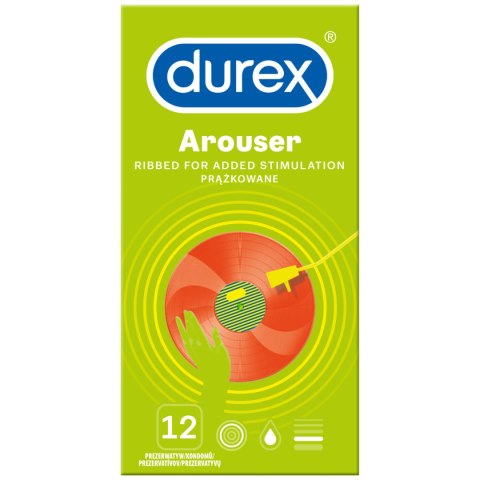 Prezerwatywy Lateksowe Z Prążkami Arouser 12 Szt. Durex Durex