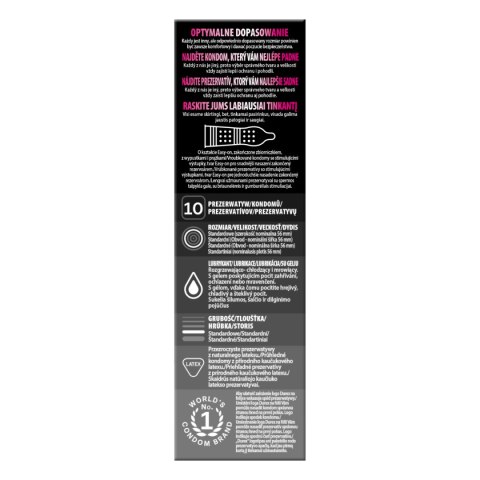 Prezerwatywy Lateksowe Z Prążkami I Wypustkami Oraz Żelem Stymulującym Intense 10Szt Durex Durex