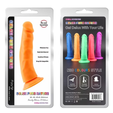 Dildo silikonowe pomarańczowe 22.5cm Steven.R-Orange CHISA