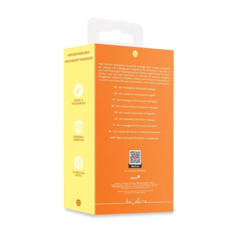 Masażer Kieszonkowy Akumulatorowy Pomarańczowy Mini Rechargeable Microboost Massager