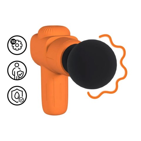 Masażer Kieszonkowy Akumulatorowy Pomarańczowy Mini Rechargeable Microboost Massager
