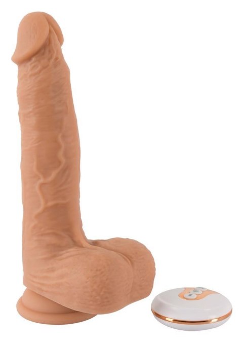 Realistyczny Wibrator z Funkcją Pchnięć, Wstrząsów i Pilotem 21-24 cm– Natural Thrusting Vibe