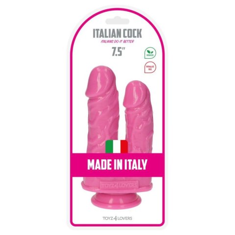 Dildo podwójne różowe 18.5cm Italian Cock Romolo e Remo MSX Distribution S.r.l.