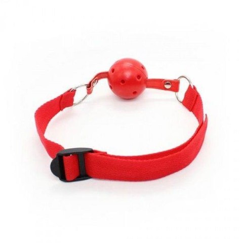 Knebel do ust czerwony Easy Breathable Ball Gag