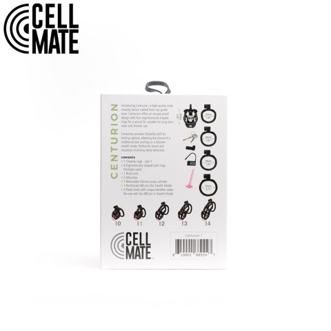 Pas cnoty Centurion Chastity Cage Black Size 1 CELLMATE CELLMATE