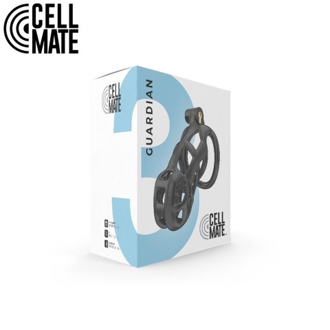Pas cnoty Guardian Chastity Cage Black Size 3 CELLMATE CELLMATE