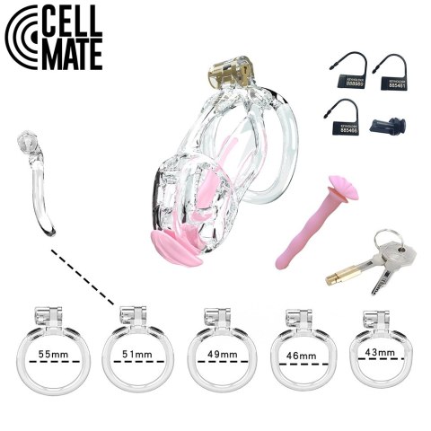 Pas cnoty Guardian Chastity Cage Clear Size 2 CELLMATE CELLMATE