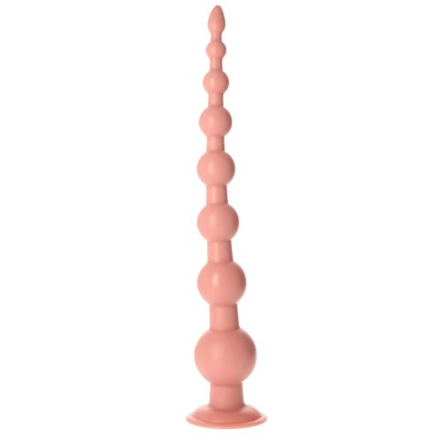 Korek analny kulkowy beżowy 58.5cm MSX