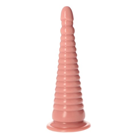Korek analny beżowy żebrowany 32.5cm MSX
