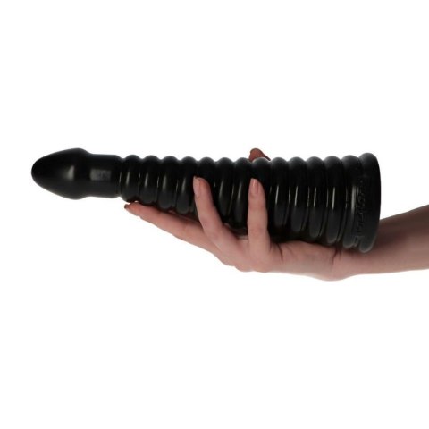 Korek analny żebrowany czarny 26cm MSX
