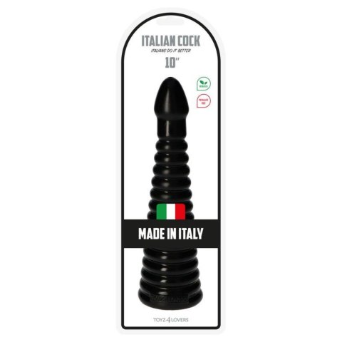 Korek analny żebrowany czarny 26cm MSX