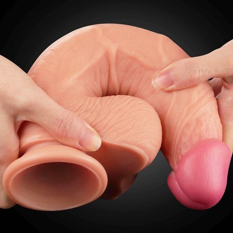 Dildo realistyczne cieliste 25cm Dual Layer Platinum Silicone Cock LOVETOY