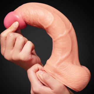 Dildo realistyczne cieliste 25cm Dual Layer Platinum Silicone Cock LOVETOY