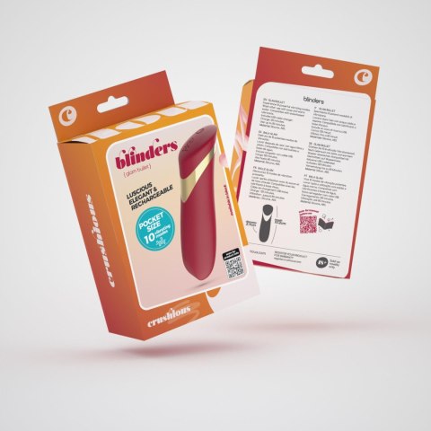Wibrator Pocisk Kompaktowy Ładowalny Czerwony – Crushious Blinders Rechargeable Vibrating Bullet