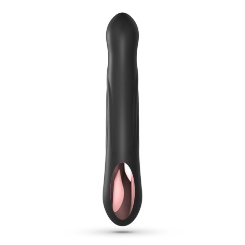 Wibrator Króliczek Z Ruchomym Trzonem Posuwisto-Zwrotny Silikonowy USB Czarny - CRUSHIOUS Lapin