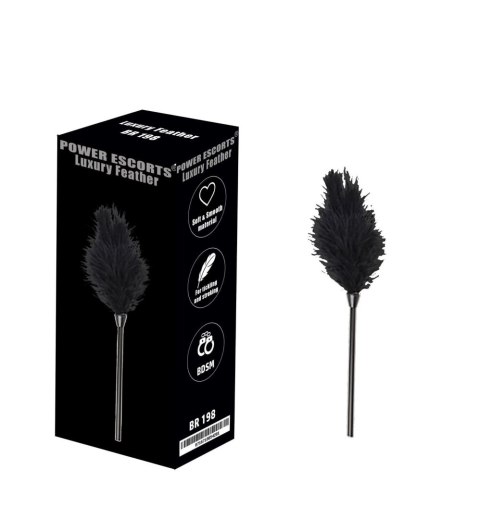 Piórko do łaskotania czarne Luxury feather black POWER ESCORTS