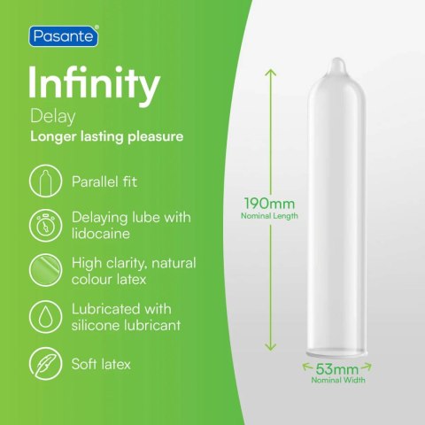 Pasante Delay/Infinity Condoms 12 pcs