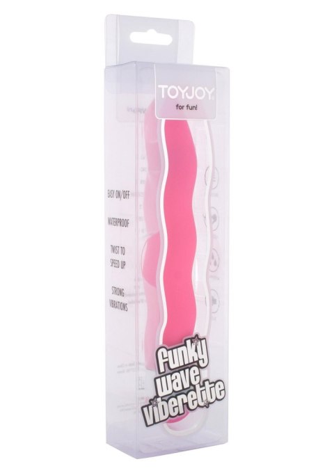 Wibrator Kompaktowy Falowany Wodoodporny Różowy – Funky Wave Vibrette Pink