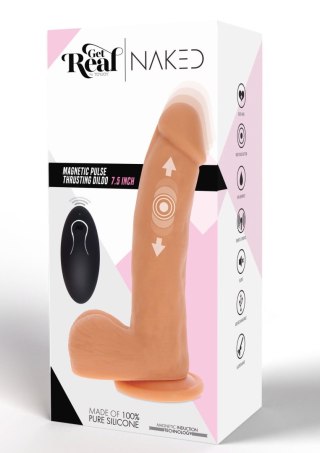 Dildo pulsujące na pilota naturalne 19.5cm Magnetic Pulse Trusting Dildo GetReal SCALA