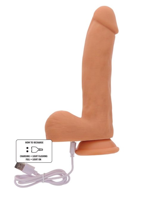 Dildo pulsujące na pilota naturalne 19.5cm Magnetic Pulse Trusting Dildo GetReal SCALA