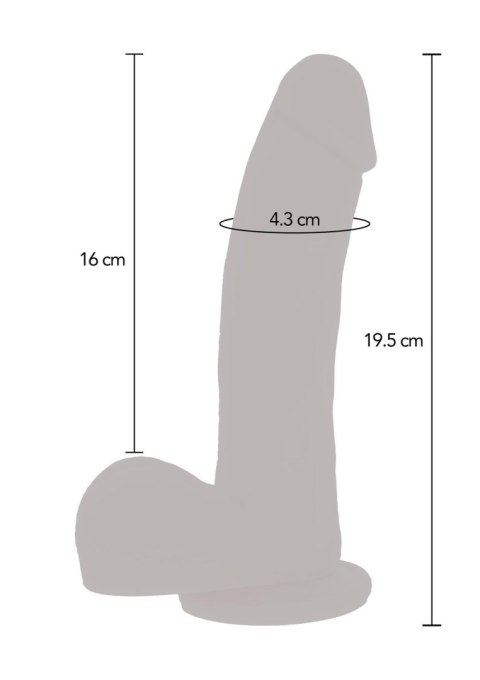 Dildo pulsujące na pilota naturalne 19.5cm Magnetic Pulse Trusting Dildo GetReal SCALA