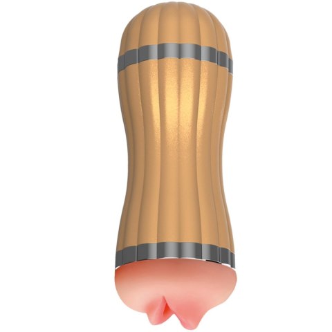 Masturbator Bevis - 36 funkcji USB złoty