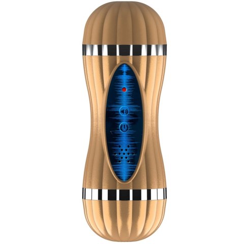 Masturbator Bevis - 36 funkcji USB złoty