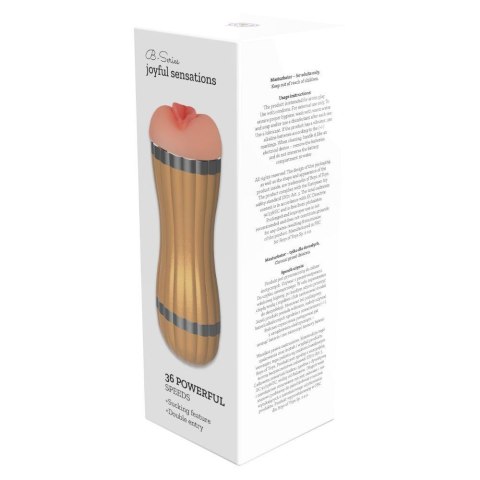 Masturbator Bevis - 36 funkcji USB złoty