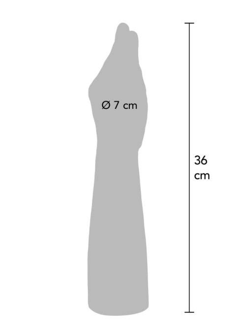 Dildo silikonowe cieliste dłoń 36cm The Hand Light skin tone SCALA