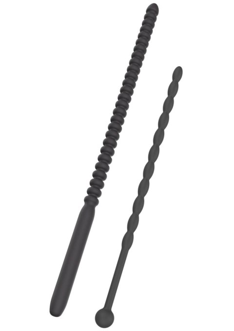 Zestaw dilatorów do cewki moczowej czarne Ribbed Penis Dilator Extreme Penis Gear 2szt.