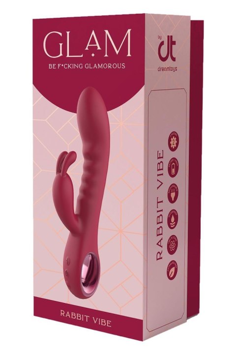 Wibrator Króliczek Z Pierścieniem Silikonowy IPX6 - GLAM RABBIT VIBE