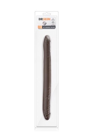 Dildo podwojne brązowe 40.6cm DR. SKIN DOUBLE DILDO CHOCOLATE TONGA