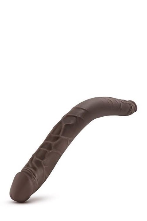 Dildo podwojne brązowe 40.6cm DR. SKIN DOUBLE DILDO CHOCOLATE TONGA