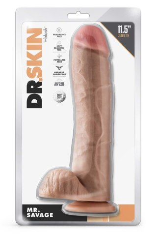 Dildo realistyczne cieliste 29.2cm DR. SKIN MR. SAVAGE TONGA