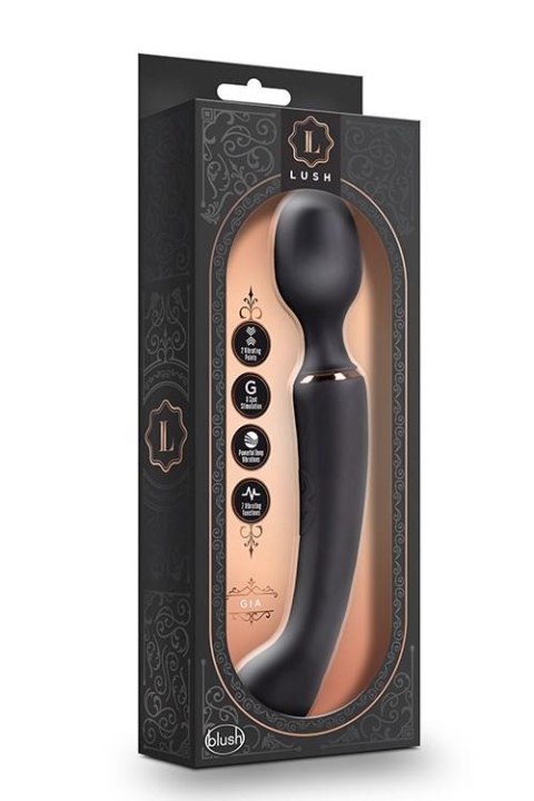 Masażer Różdżka Czarny Lush Gia Black