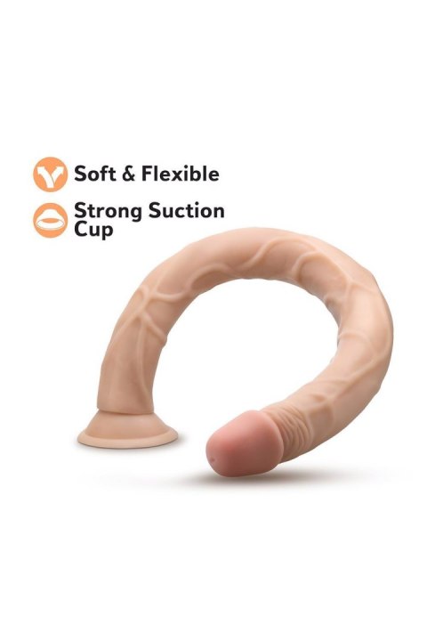 Dildo podwójne cieliste 48.2cm DR. SKIN DILDO BEIGE TONGA