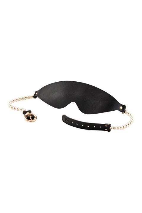 Maska na oczy czarna GUILTY PLEASURE BOUDOIR PEARL BINDFOLD