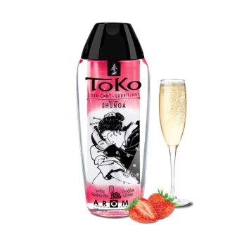 Jadalny Lubrykant O Smaku Szampana Z Truskawkami Toko Aroma Personal Lubricant Sparkling Strawberry Wine 165Ml Shunga Shunga