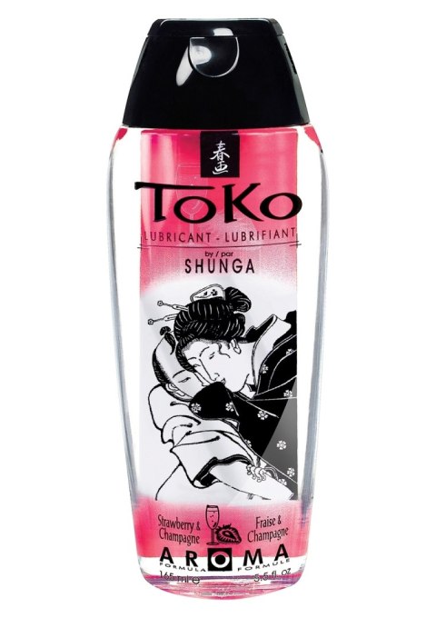 Jadalny Lubrykant O Smaku Szampana Z Truskawkami Toko Aroma Personal Lubricant Sparkling Strawberry Wine 165Ml Shunga Shunga