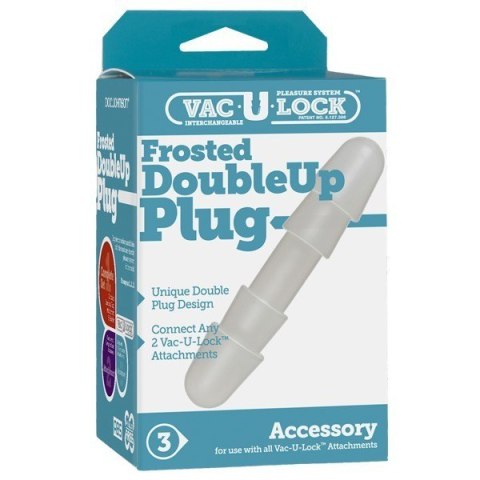 Uchwyt Do Stworzenia Dilda Dwustronnego Vac-U-Lock Frosted Double Up Plug Doc Johnson Doc Johnson