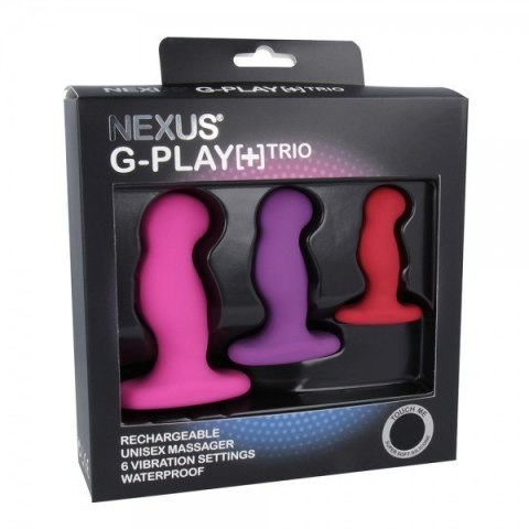 Zestaw Trzech Wibrujących Masażerów G-Play Trio+ Nexus Nexus