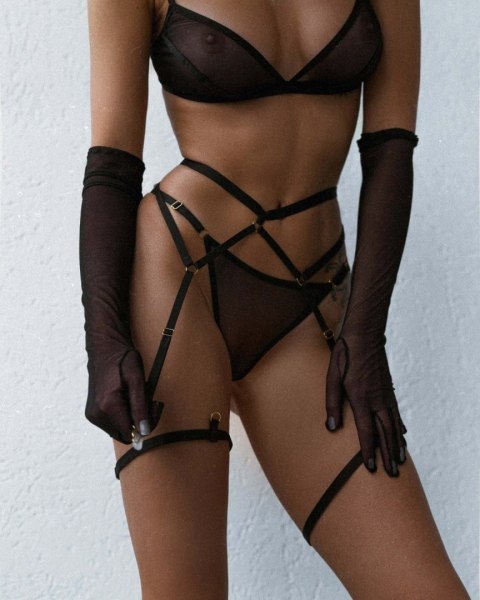 Czarne Stringi Ginny Black S/M Promees Promees