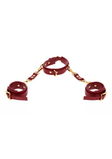 Kajdanki Na Ręce Z Obrożą D-Ring Collar And Wrist Cuffs Taboom Taboom