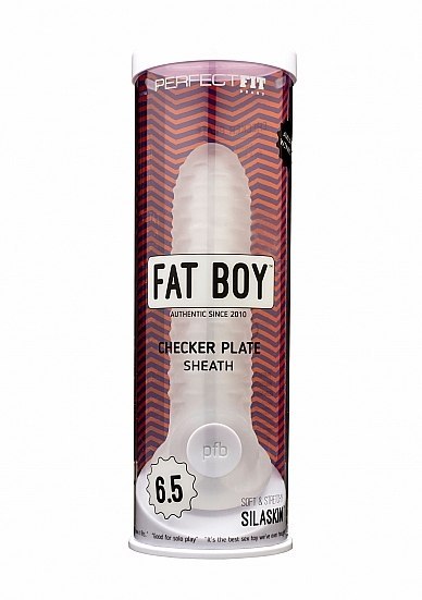 Przedłużka Na Penisa Pf Fat Boy Checker Box Sheath Clear Perfect Fit 6,5" Perfect Fit