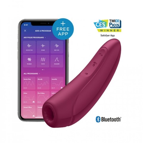 Stymulator Łechtaczki Curvy 1+ Rose Red With App-Satisfyer